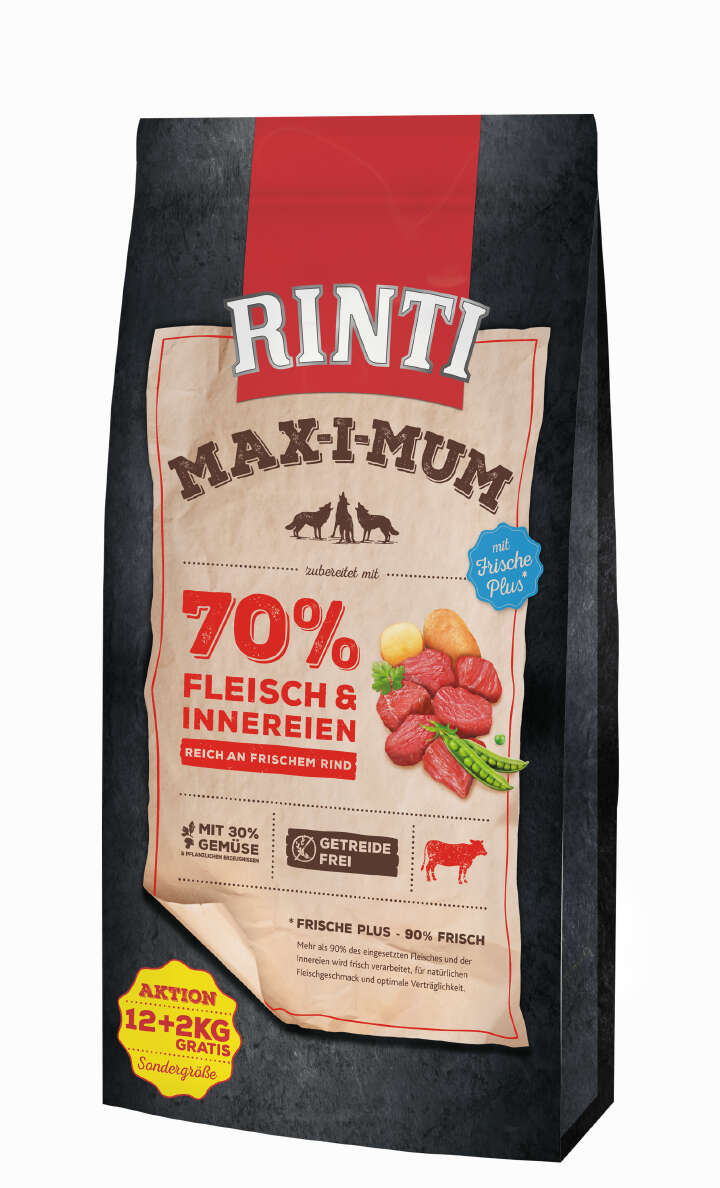 RINTI Hunde-Trockenfutter MAX-I-MUM Rind